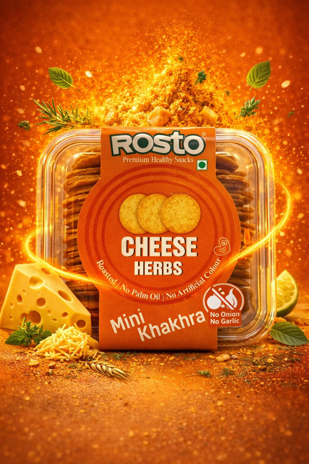 Cheese Herbs Mini Khakhra
