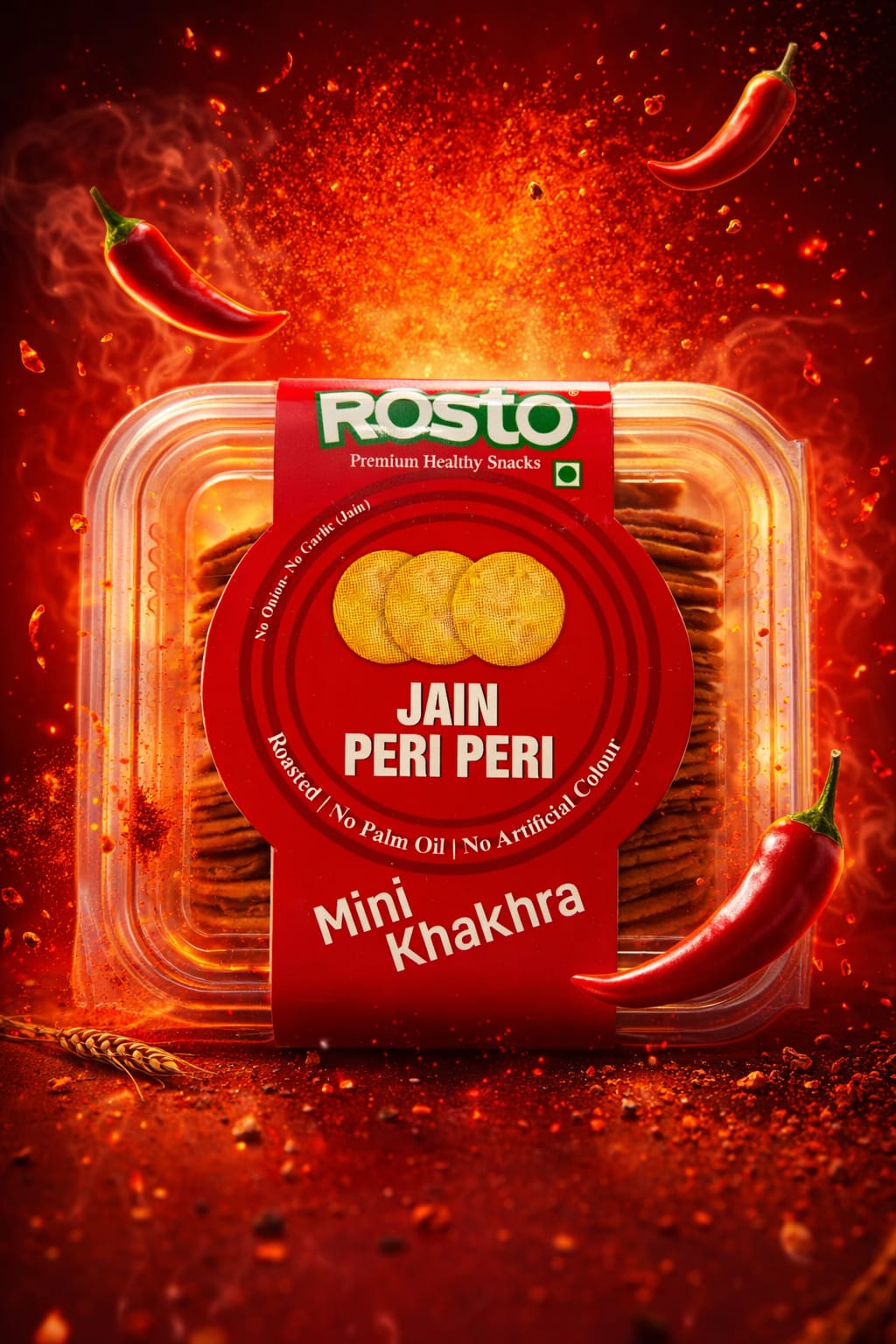 Jain Peri Peri Mini Khakhra