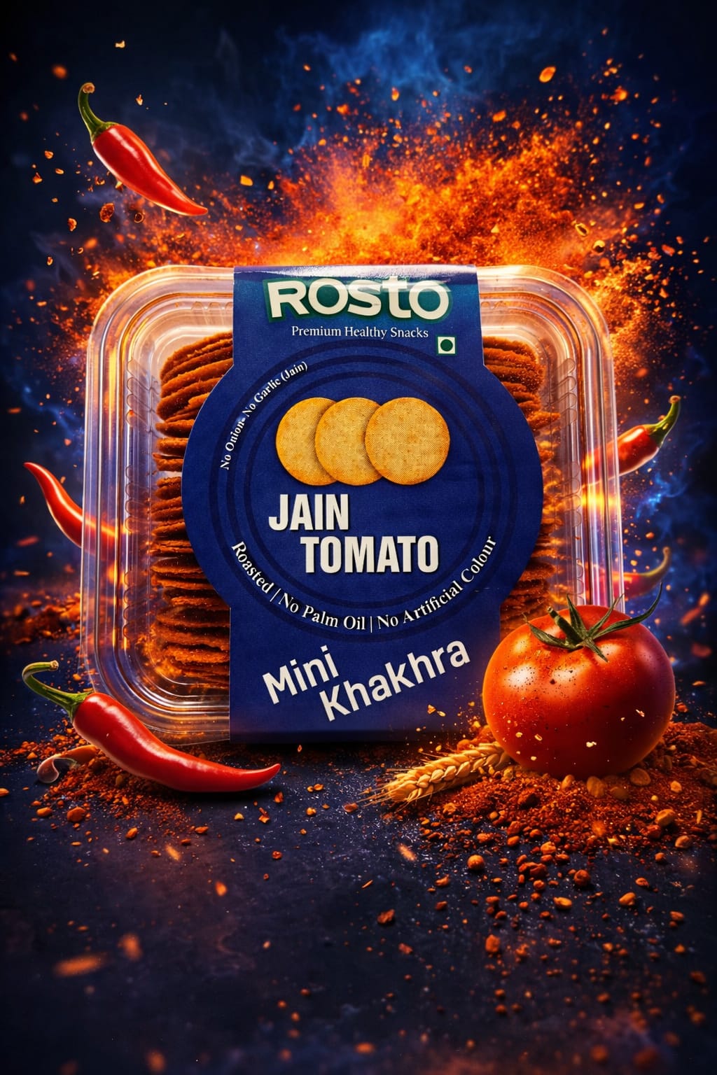 Jain Tomato Mini Khakhra