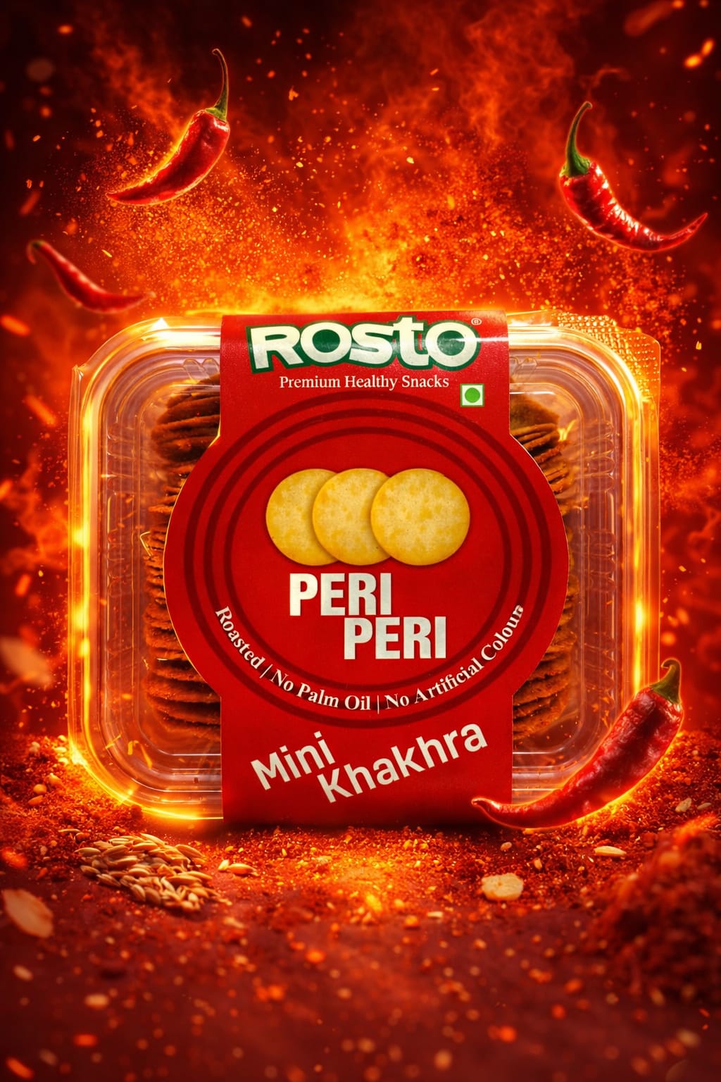 Peri Peri Mini Khakhra